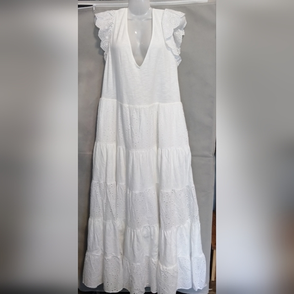 BNWT🤍Boden Broderie Mix Jersey Maxi Dress - Picture 9 of 11